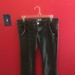 old navy greyish black jeans, size 4 low rise
